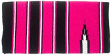 Navajo saddle blanket 30x30 in pink and black western pattern