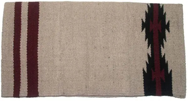 Handcrafted Navajo wool saddle blanket 34x36