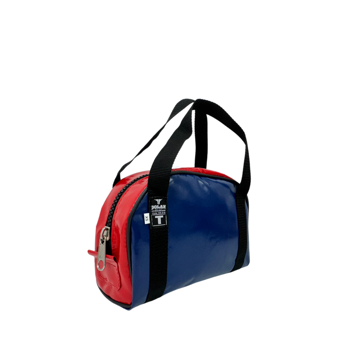 Dolan Toiletries Gear Bag Extra Small in Red and Blue – durable PVC tarpaulin with heavy-duty zip