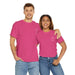 The Desert Rose tee styled with jeans, illustrating its casual appeal.