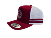 Gibb River Trucker Cap Maroon and White – OCC Logo – Outback Clothing Co - Front/Side View
