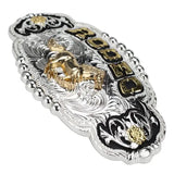 Golden Horse Rodeo Belt Buckle