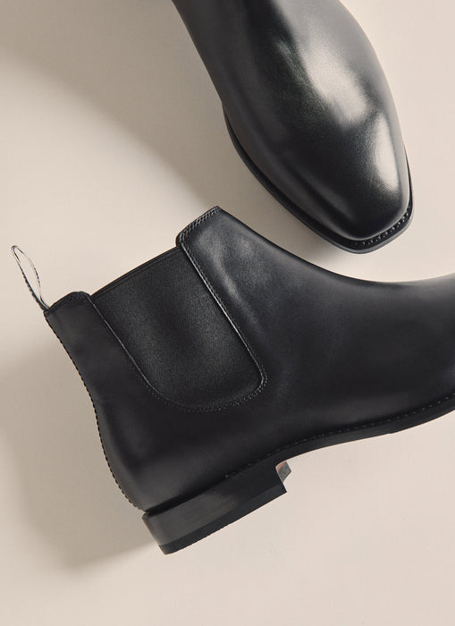 Isabel  Leather Boot – Black