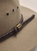 Side profile of Kidman Drover Hat in Brown, highlighting wide brim and soft leather sweatband