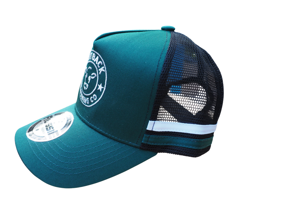 Karijini Kids Trucker Caps - Green/Black/White