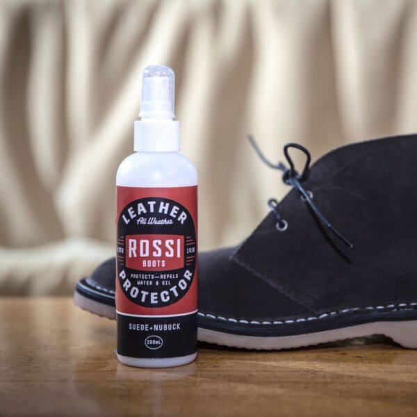 Before and after using Suede and Nubuck Protector on suede shoes