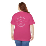 Back view highlighting the Outback Clothing Co logo on the Desert Rose tee.