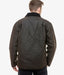 Durable Oilskin Jacket with Adjustable Storm Hood - Back View