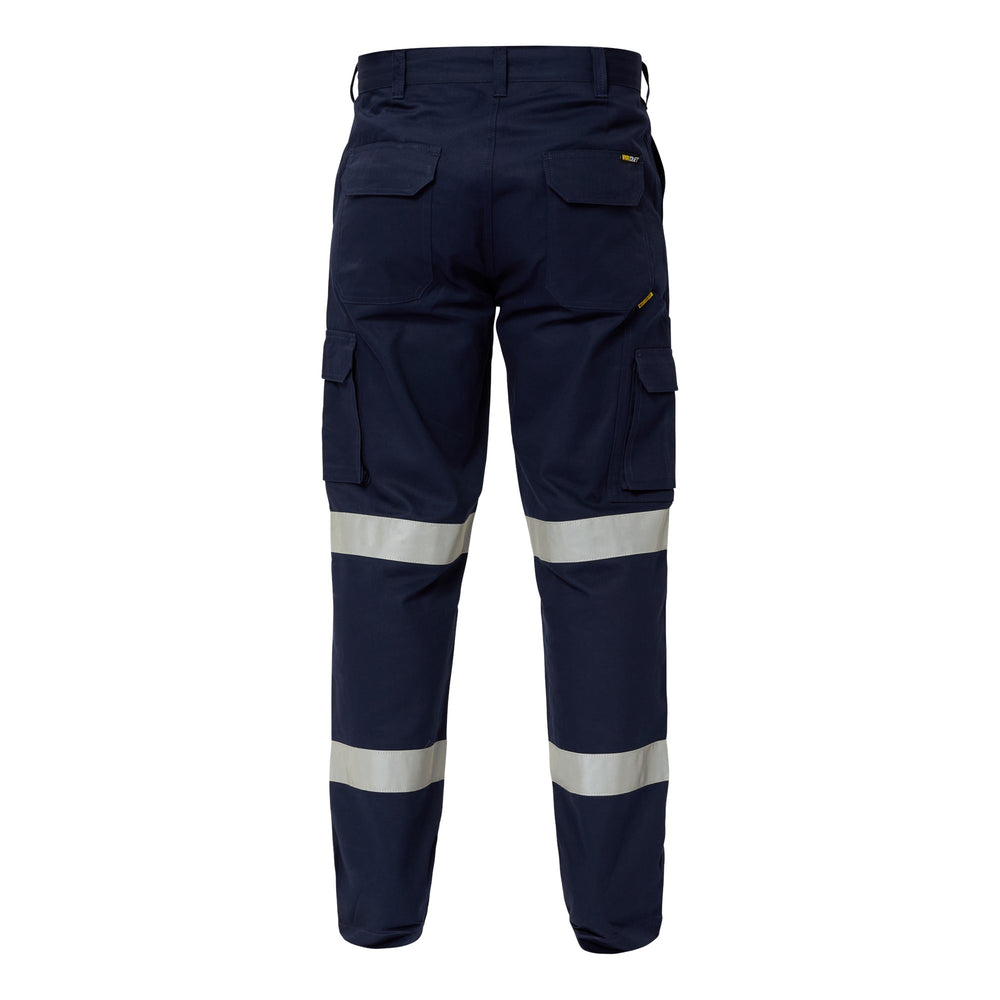 Navy Workcraft Cargo Cotton Drill Trousers in Professional Workwear Setting