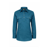 Workcraft Ladies Half-Placket Cotton Work Shirt