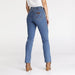Back details of Wrangler Women's Straight Jean with reinforced stitching and iconic branded back pockets.