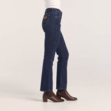 Wrangler Mid Waist Bootcut Jean on a model, styled with casual footwear for everyday comfort and versatile outfits.