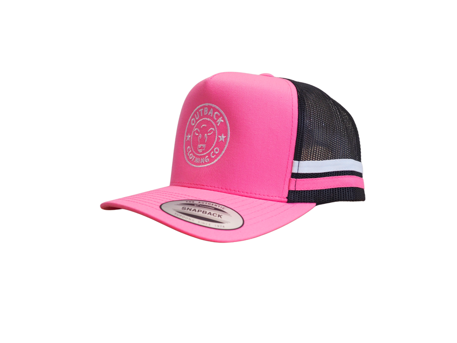 Gibb River Trucker Cap - Pink/Black