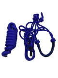 Close-up of durable rope halter material and knot detail