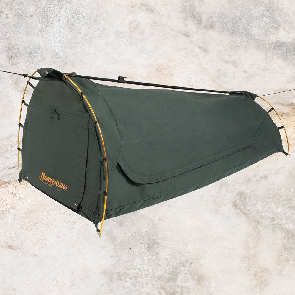 Burke & Wills Redgum Swag – King Single Plus – Burke & Wills swag
