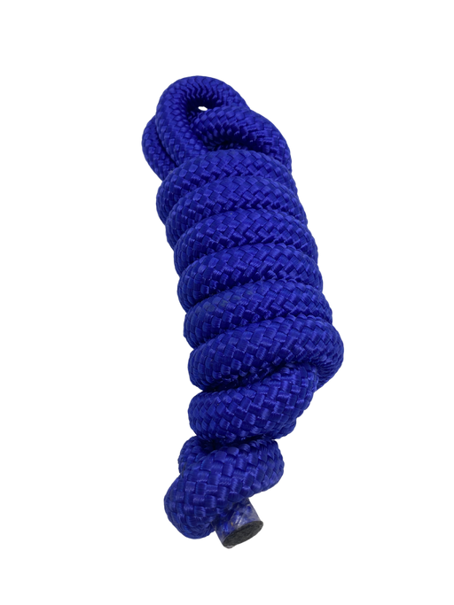 Close-up of durable rope halter material and knot detail