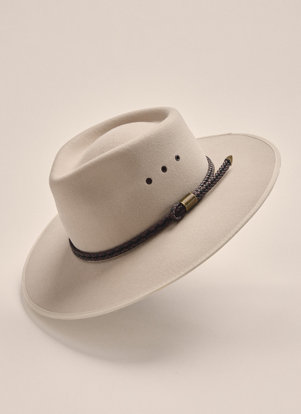 Top, angled view showing crown shape on the Stone Kidman Drover Hat (4HAU002)