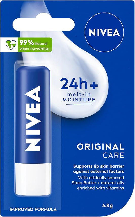 Nivea Lip Original Moisturising Lip Balm 4.8g – perfect for dry and cracked lips in remote Australian areas