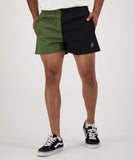 Swanndri | Cotton Mens Rugby Shorts (SS2431014M )Olive/Black