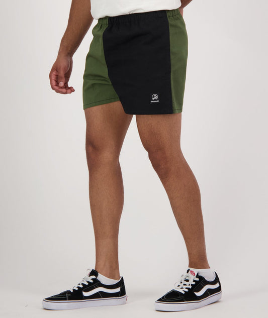 Swanndri | Cotton Mens Rugby Shorts (SS2431014M )Olive/Black