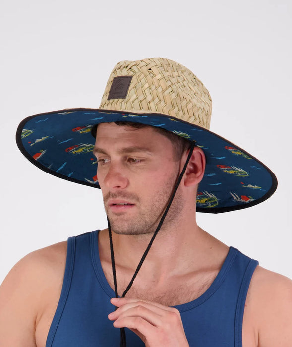 Durable straw material and comfortable fit of the Swanndri Whangamata Hat for outdoor adventures in Australia