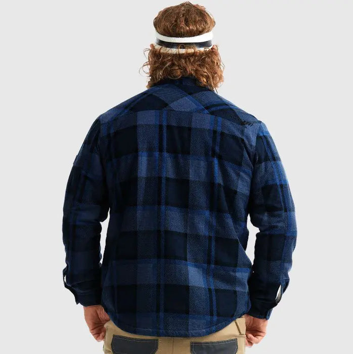 Back of jacket showing embroidered Tradie logo