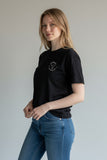 Outback Classic Tee – Black Neon Pink Cow (Women’s)