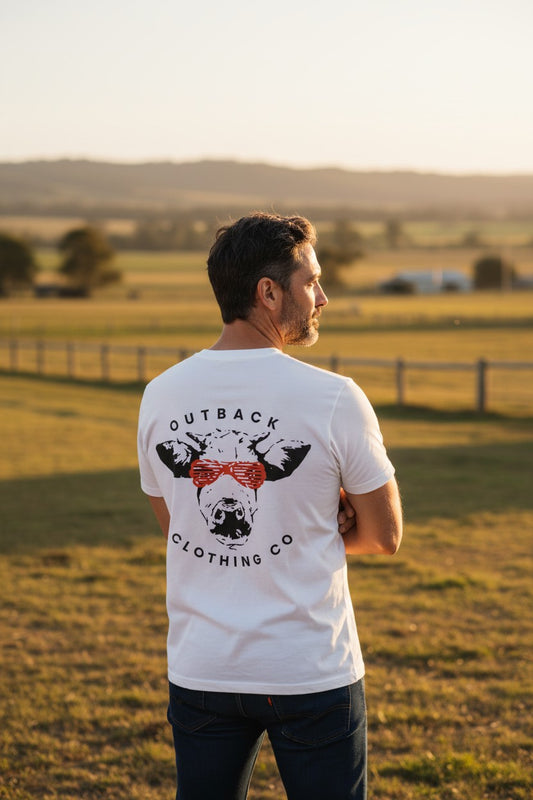 Cool Cow Tee – Neon Orange (Men’s)