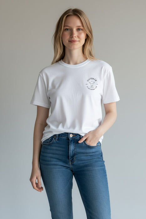 Cool Cow Tee – Neon Orange (Women's)