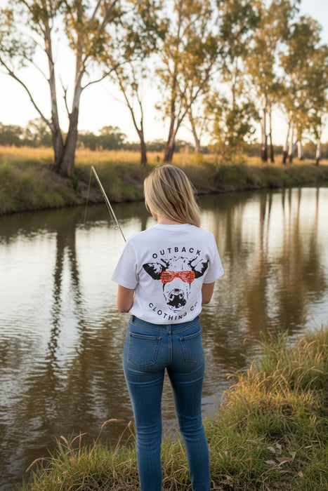 Cool Cow Tee – Neon Orange (Women's)