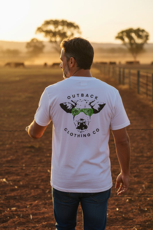 Cool Cow Tee – Neon Green (Men’s)