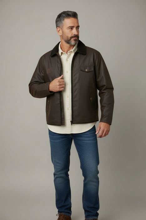 Swanndri Waimak Oilskin Jacket with Wool Lining (SW14452M)
