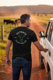Outback Classic Tee – Black Neon Green Cow (Men’s)