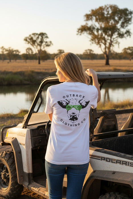 Cool Cow Tee – Neon Green (Women’s)