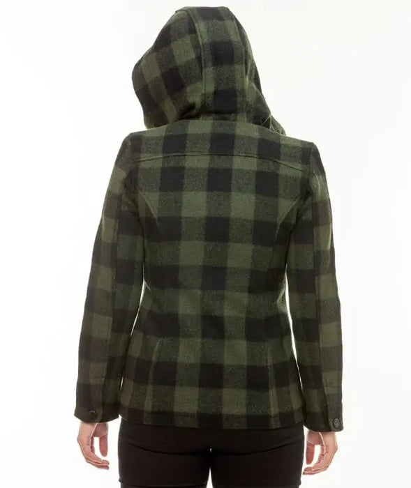 Seattle Wool Hoodie Olive/Black