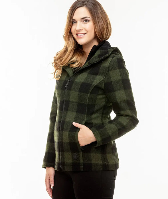 Seattle Wool Hoodie Olive/Black